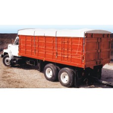 Strap Type Solid Vinyl Replacement Roll Tarp - Farm Truck